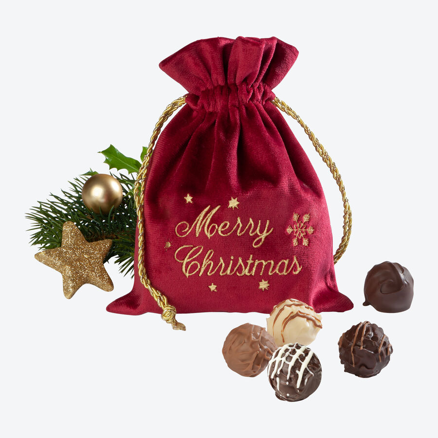  Das perfekte Geschenk zu Weihnachten: Weihnachtssckchen mit kstlichen Trffelpralinen