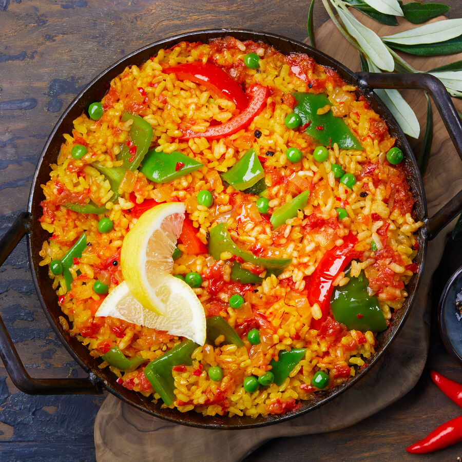  Vegetarische Paella Paella de verduras 