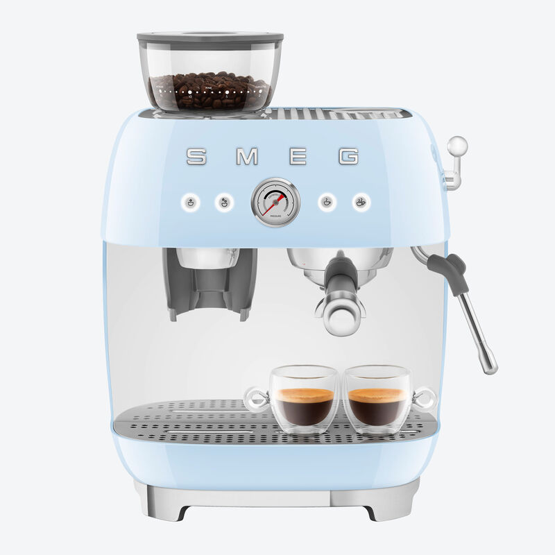 SMEG-Siebträgermaschine mit Kaffeemühle, Espressomaschine Bild 2