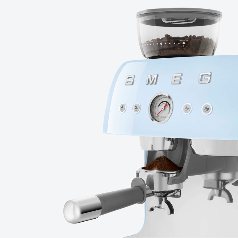 SMEG-Siebträgermaschine mit Kaffeemühle, Espressomaschine Bild 4