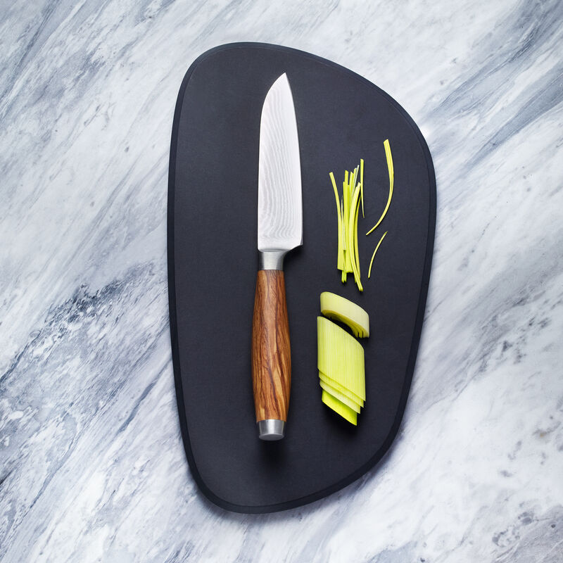 Kleines Santokumesser: Premium-Damaszener-Messer mit edlen Olivenholzgriffen erfüllen höchste Ansprüche Bild 2