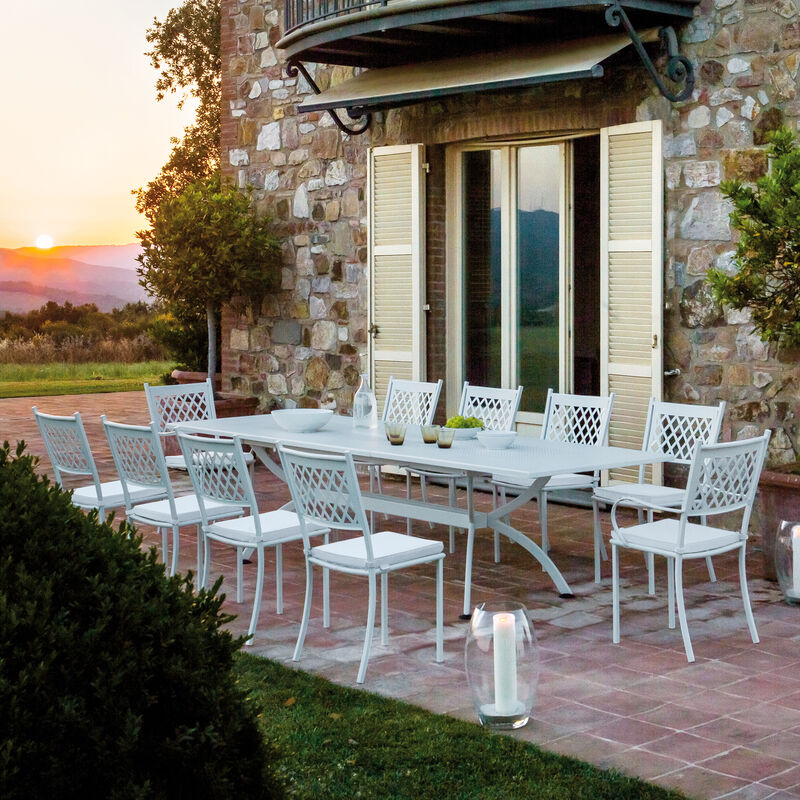 Ausziehbarer eleganter Outdoortisch aus Italien Bild 5
