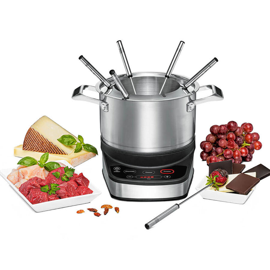 Temperaturgenaues Przisions-Fondue fr Fleisch-, Brhen-, Kse-, Schokoladen-Fondue Bild 2