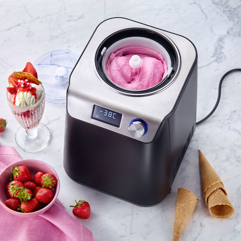 Kompakte 2-in-1 Eismaschine bereitet Eis und Joghurt Bild 4