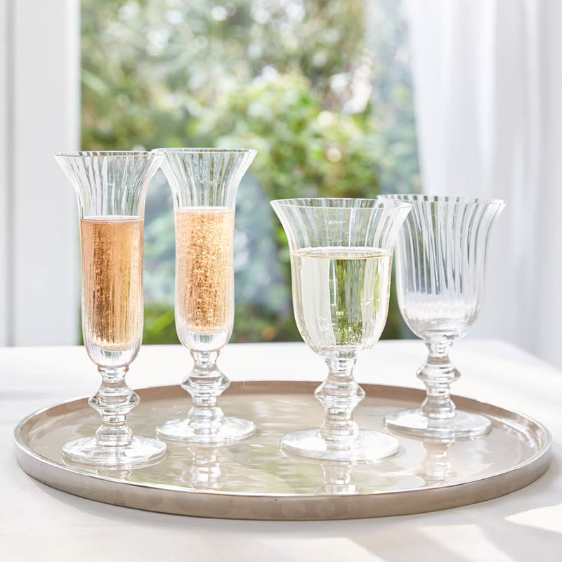 Elegante mundgeblasene Wein- oder Wasser Relief-Gläser für den täglichen Gebrauch Bild 2