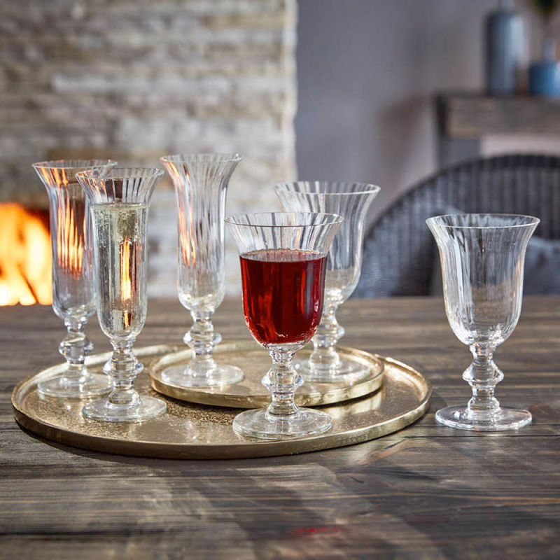 Elegante mundgeblasene Wein- oder Wasser Relief-Gläser für den täglichen Gebrauch Bild 4