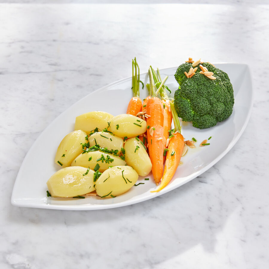 Servierplatte aus Porzellan: Ideal fr Spargel, Gemse, Fisch, Fleisch Bild 2