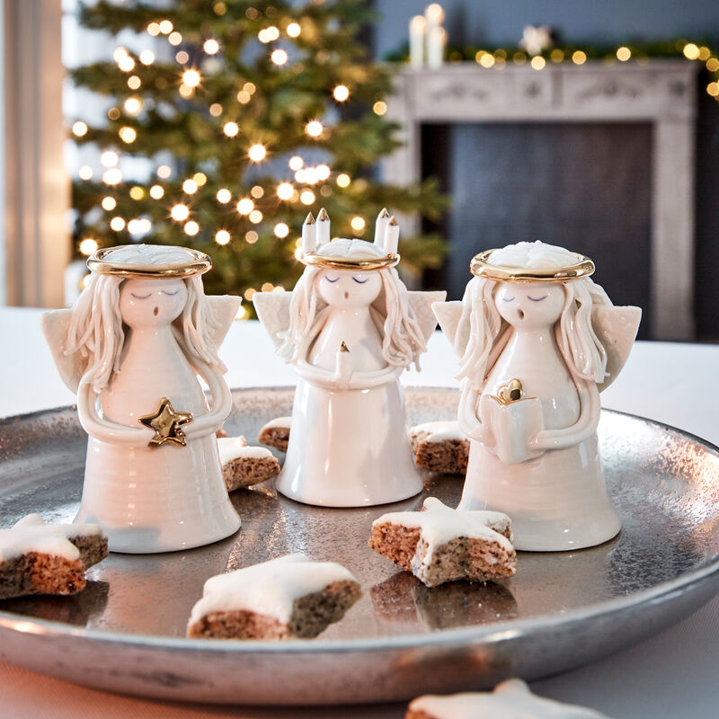 Schwedischer Porzellan-Engel Lucia stimmt auf die Weihnachtszeit ein Bild 2