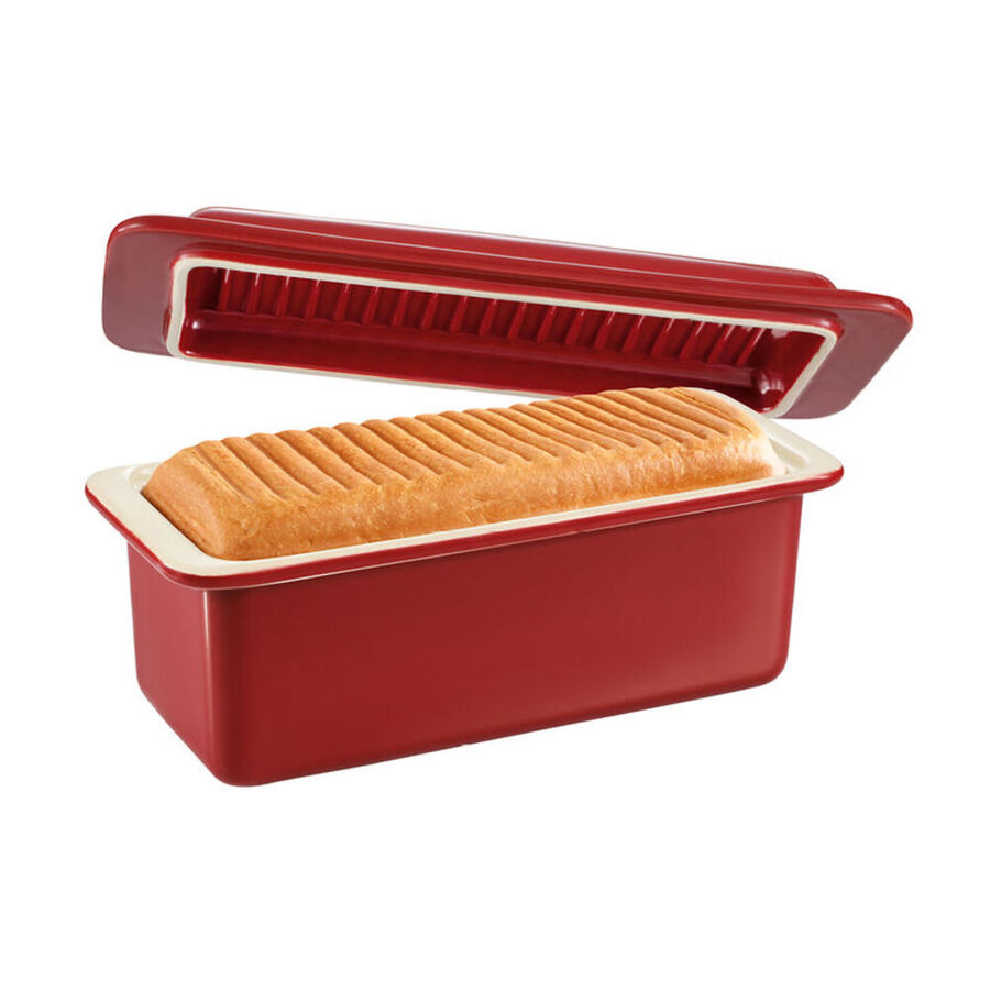 Feinporiges Kastenweibrot gelingt in dieser Keramik-Backform Bild 2