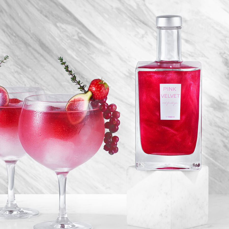 Pink Velvet Gin glitzert magisch, wenn man ihn schttelt! Bild 2