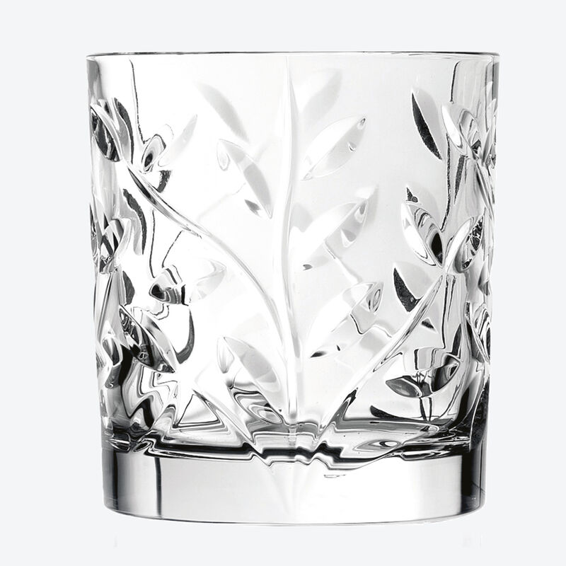 Klassische Wasser-Kristallgläser mit Blätterdekor für stilvollen Genuss Bild 3