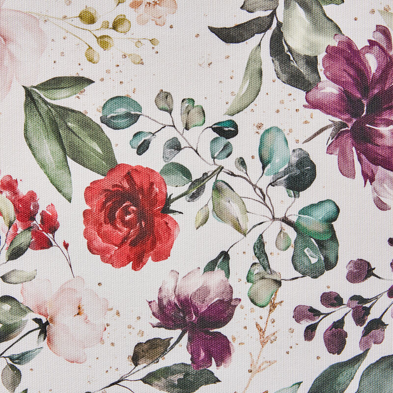 Baumwoll-Tischläufer mit floraler Farbenpracht Bild 2