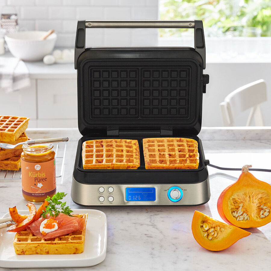 Waffeleisen Backautomat garantiert perfekt gebackene belgische Waffeln Bild 5