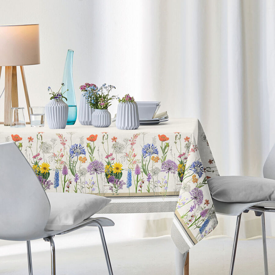 Einladende Tischdecke mit Wildblumen-Bordre Bild 5