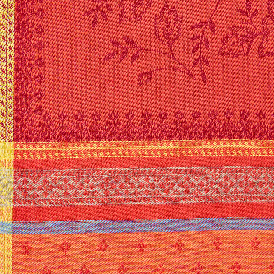 Poetischer Jacquard-Tischlufer in intensiven Farben Bild 2