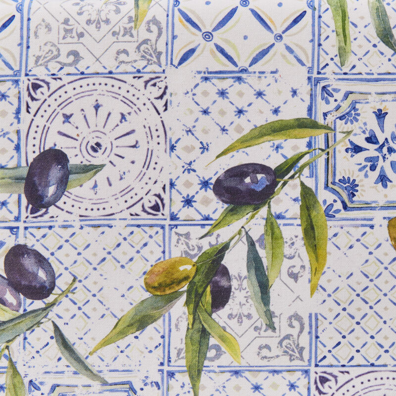 Sommerliche Oliven-Tischdecke aus pflegeleichter Baumwolle, Tischwäsche, Tafeldecke Bild 2