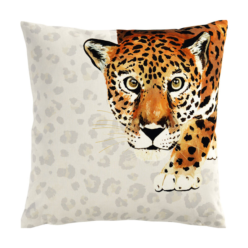 Animal-Muster-Kissen mit realistischen Leoparden-Print Bild 2