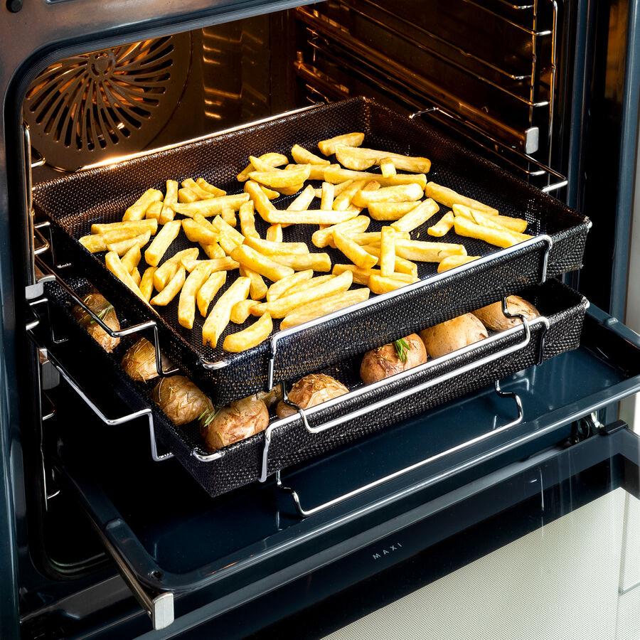 Gitter-Garkorb: fettfrei rundherum knusprig backen Bild 2