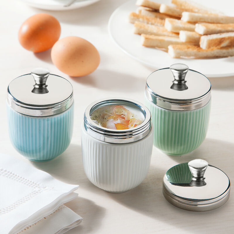 Porzellan-Eierkocher für köstliche Frühstückseier Bild 2
