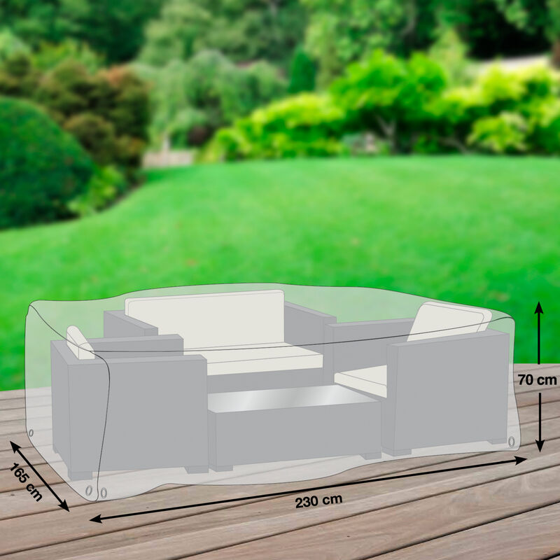 Premium-Schutzhüllen für Outdoor-Loungegruppe aus flexibler Ripstop-Kunstfaser Bild 2