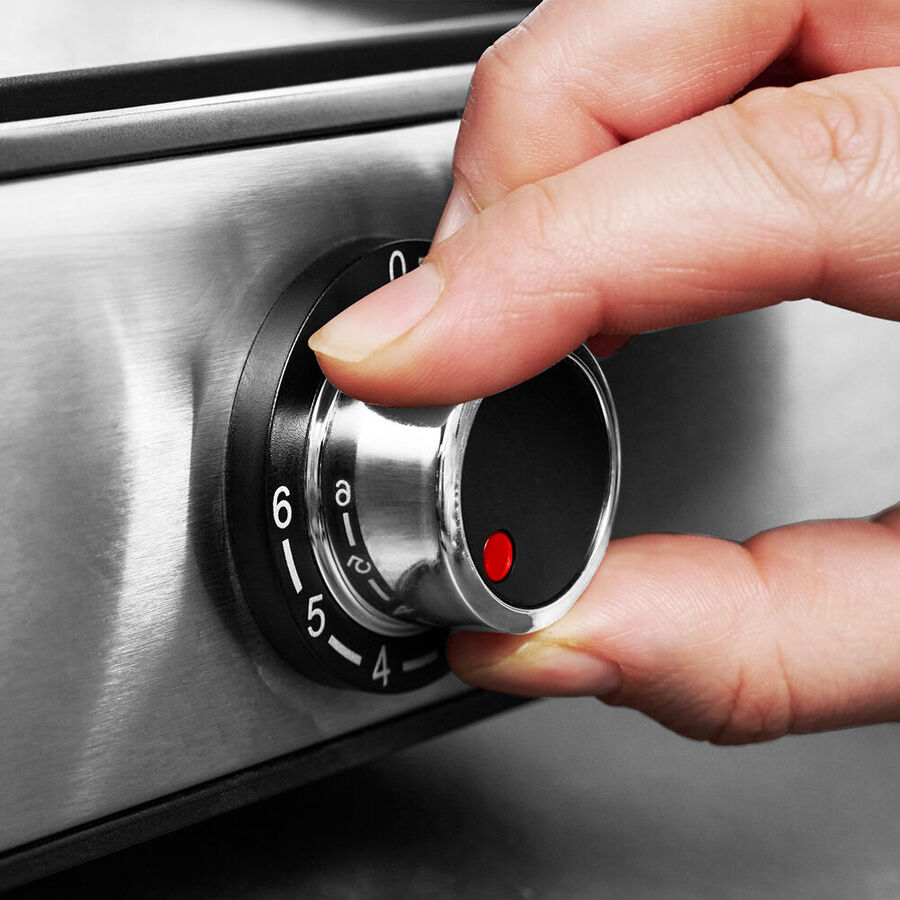 Super Tischgrill: Glatte- oder Grillsteg Wechselplatten mit getrennter Temperatursteuerung Bild 5