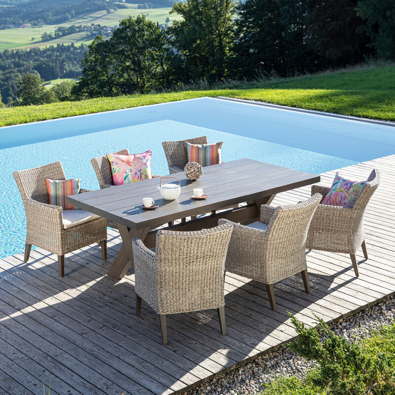 Wetterfester Design-Sessel aus innovativem Materialmix, Gartenmbel, Balkonmbel, Gartensitzgruppe Bild 2