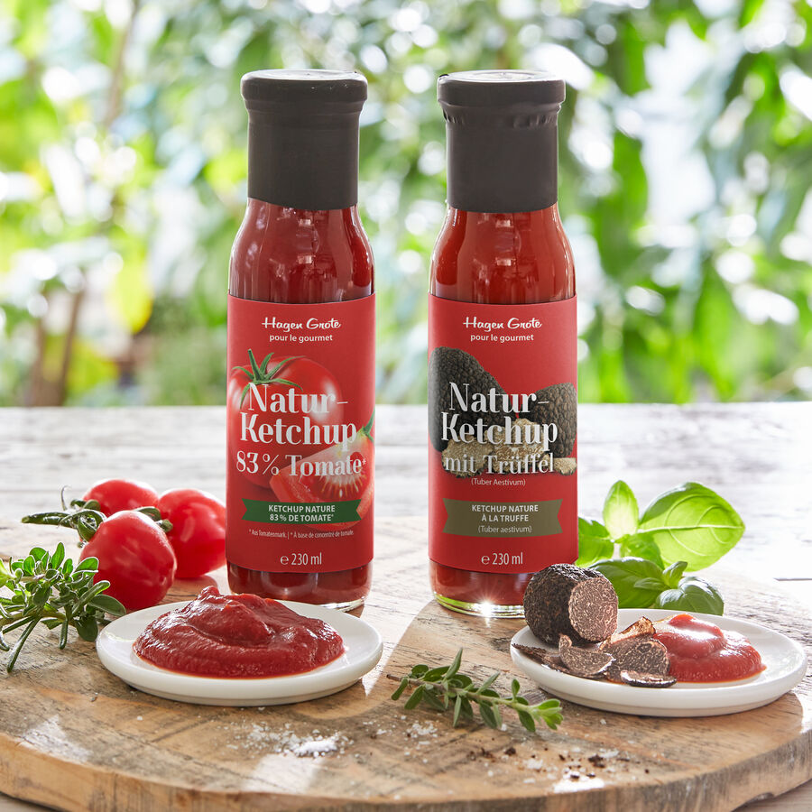 Köstlicher GourmetNaturKetchup, viel Tomate, wenig Zucker Hagen Grote Österreich Shop