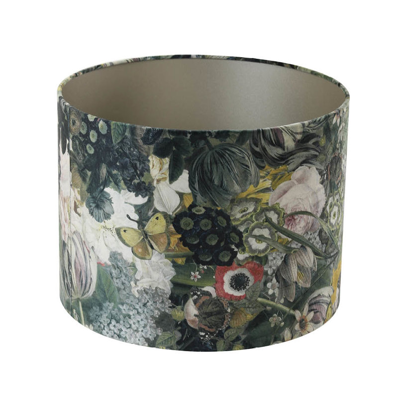 Textil-Lampenschirm mit üppigen Blumen zum Kombinieren Bild 2