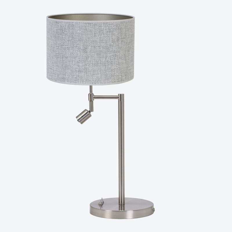Eleganter Tischlampenfuß mit LED-Leselampe zum Kombinieren, Tischleuchte, Nachttischlampe, Schirmlampe Bild 4