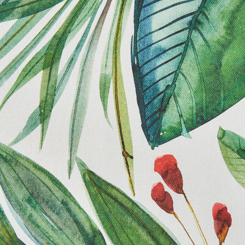 Ausdrucksstarke Kissenhülle mit exotischen Tropenblättern Bild 2