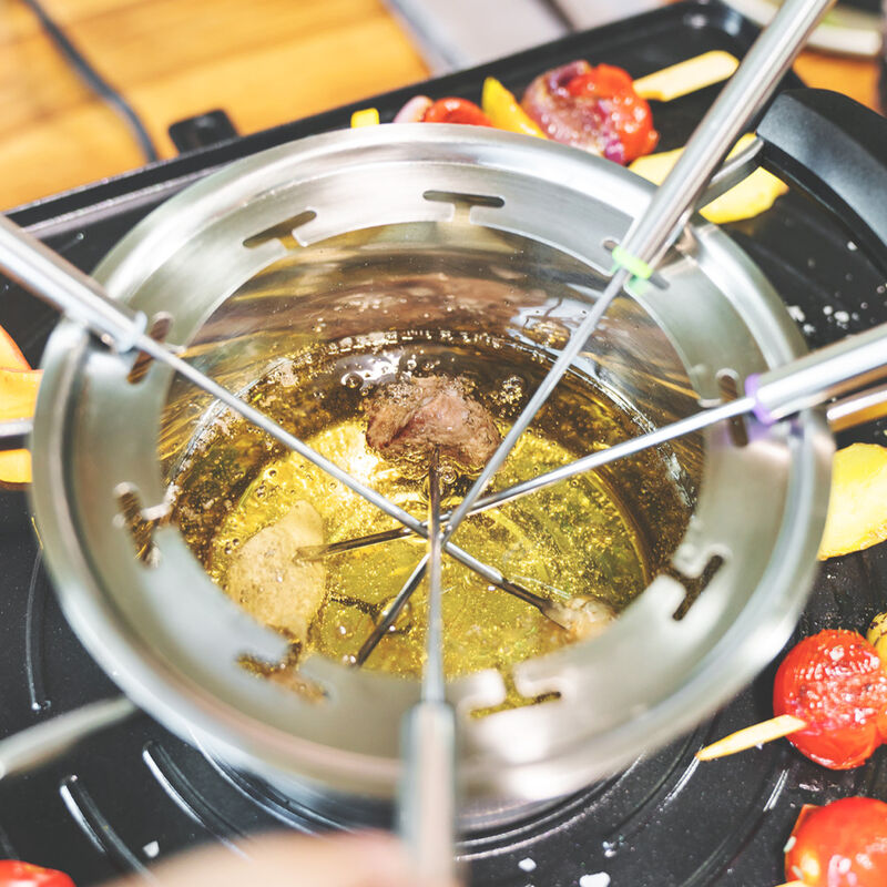 Raclette-, Fondue-, Tischgrill-Kombination für kulinarisches Vergnügen Bild 2
