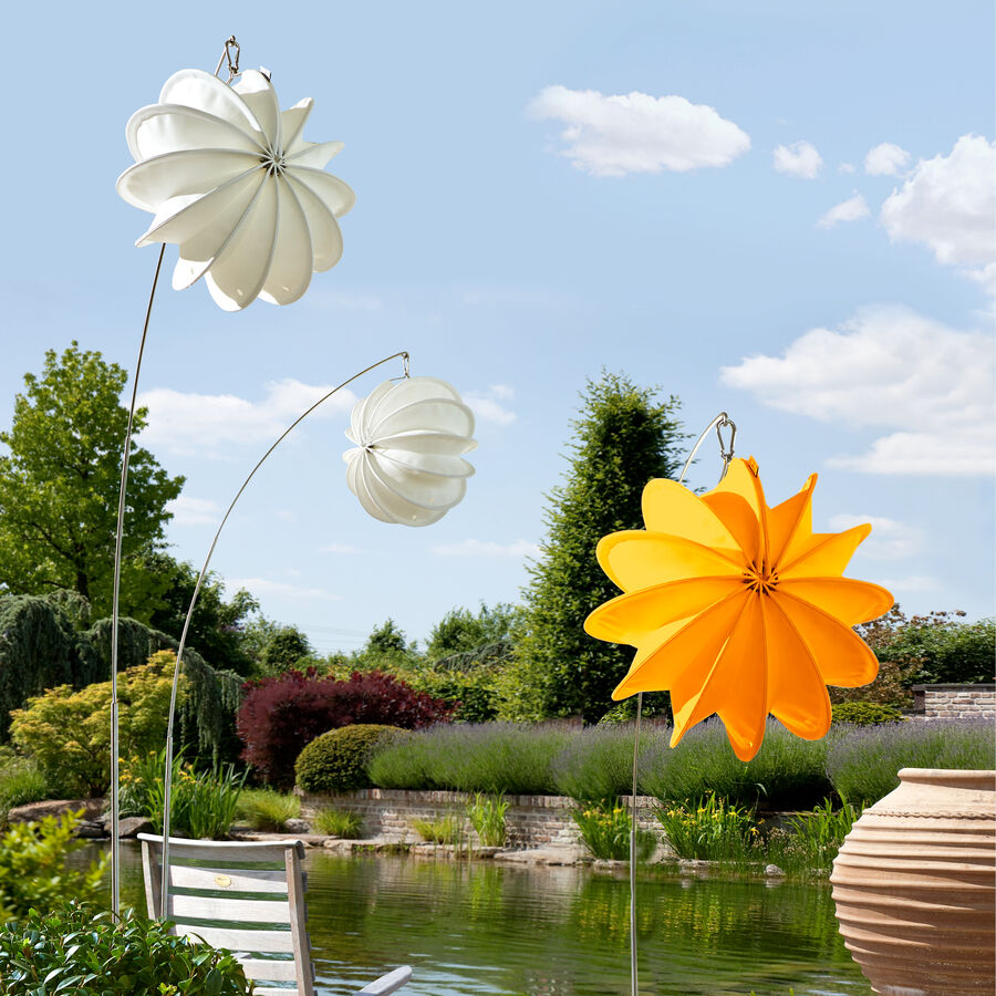 Wetterfester LED-Solar-Lampion frs ganze Jahr, Gartenlampion, Gartenlaterne, Laterne, Lampenschirm Bild 2