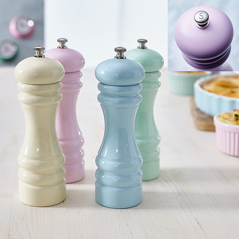 Pastellfarbene Salzmühlen mit patentiertem Hochleistungs-Keramikmahlwerk Bild 2