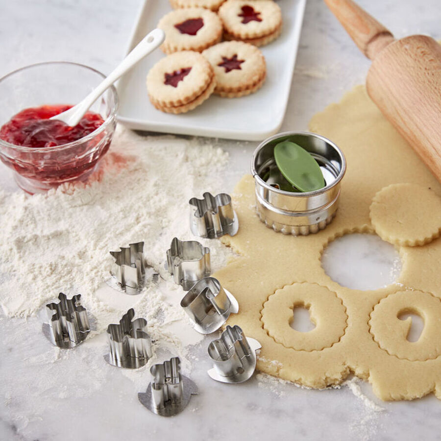 NOTEZMATE Plätzchen Ausstecher Set 24-teilig - Edelstahl Formen Für Weihnachten & Mehr