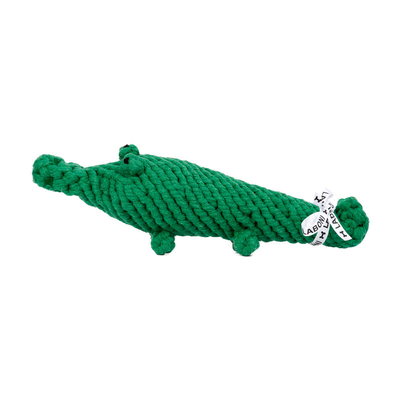 Robustes Hundespielzeug Kalli Krokodil aus zahnpflegendem Baumwolltau Bild 3