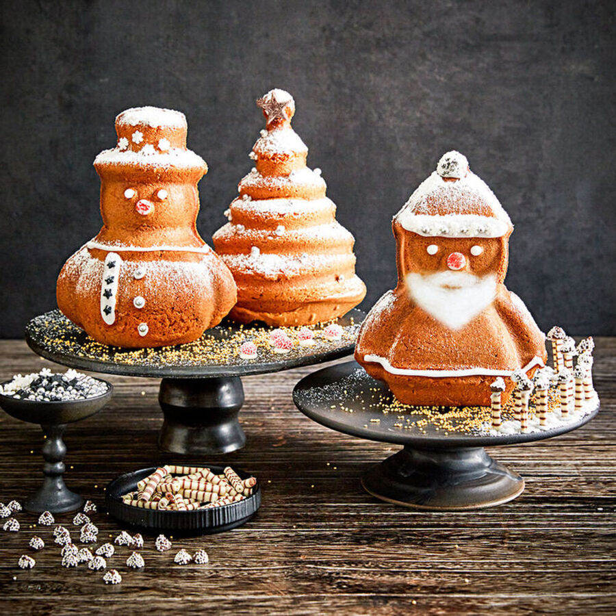 Weihnachtsfiguren selbst backen in auslaufsicheren, nicht haftenden Karbonstahl-Formen Bild 5