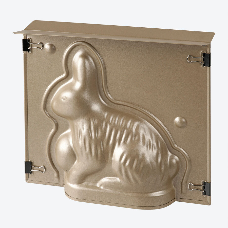 3D-Osterhase selbst backen in auslaufsicherer, nicht haftender Karbonstahl-Form