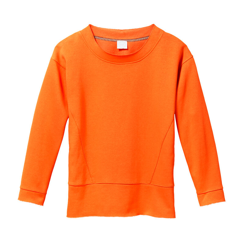 Orangefarbenes Sweat-Shirt für Workout, Wellness und Alltag Bild 2