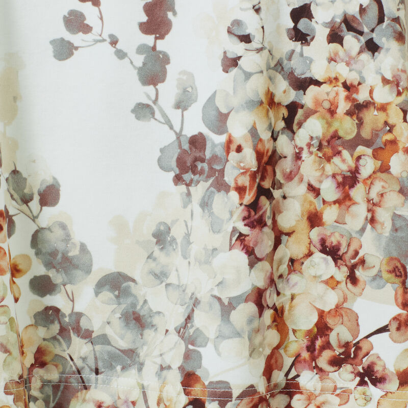 Dezent floral gemusterter Pyjama aus atmungsaktiver Baaumwolle, Nachtwsche, Schlafbekleidung, Loungewear, Nachthemd, Schlafanzu Bild 4