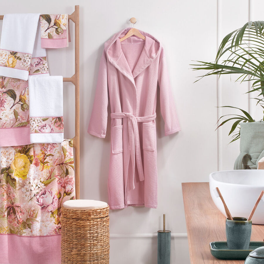 bademantel damen innen frottee au�en stoff