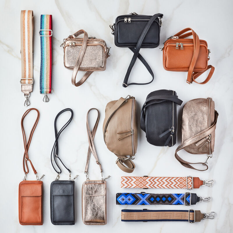 Schicke Handytasche mit Geldbörse aus weichem Leder, Hüfttasche, Handtasche, Tasche, Bauchtasche Bild 4