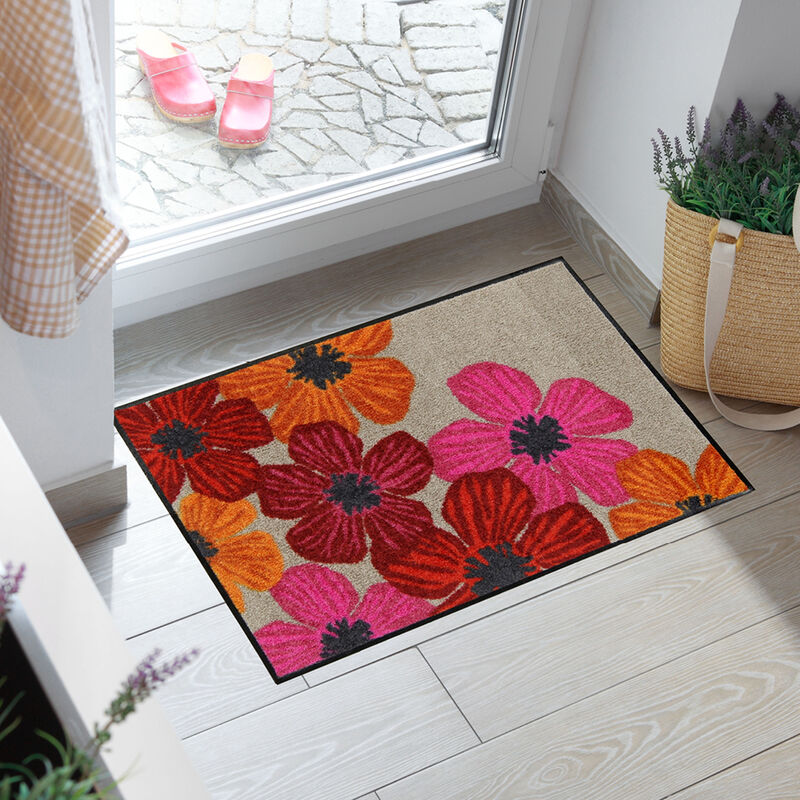 Sauberlaufmatte mit farbfrohen Blüten Bild 2