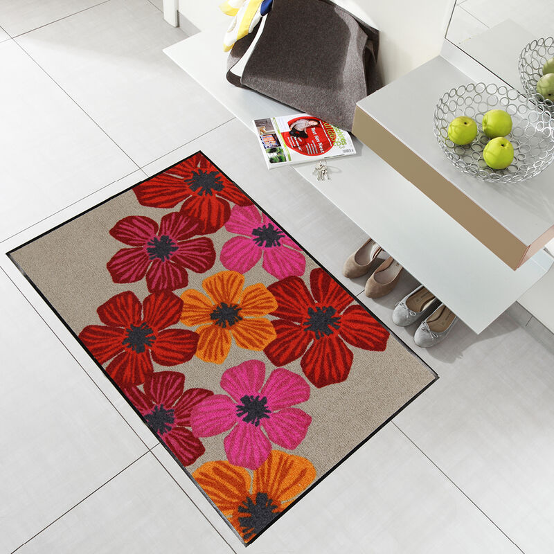 Sauberlaufmatte mit farbfrohen Blüten Bild 4