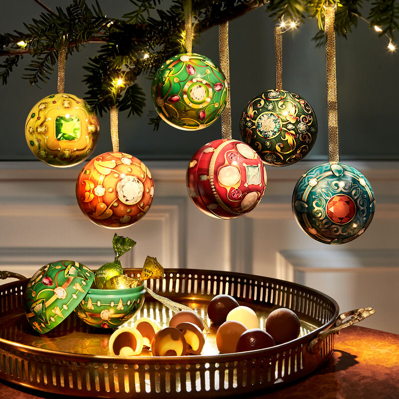 Fabergé Weihnachtkugeln mit delikater Trüffelpralinen-Füllung Bild 2