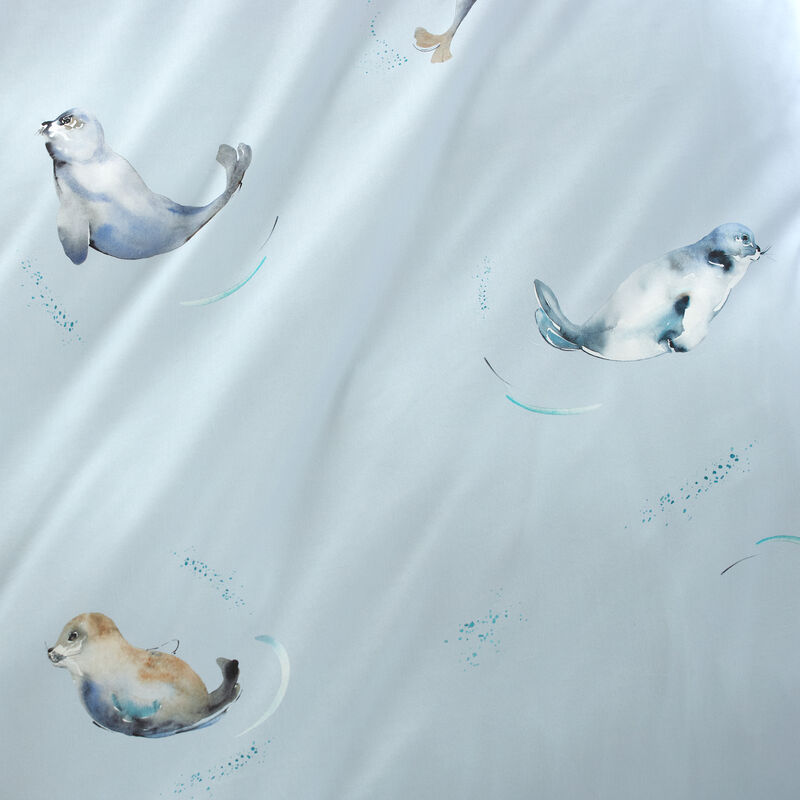 Seidig-glatte Wohlfhl-Bettwsche mit frhlichen Seehunden Bild 2