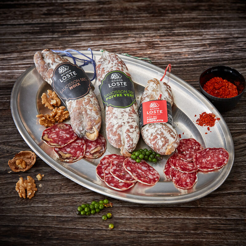 Franzsische Salami mit Piment d'Espelette aus der Auvergne Bild 2