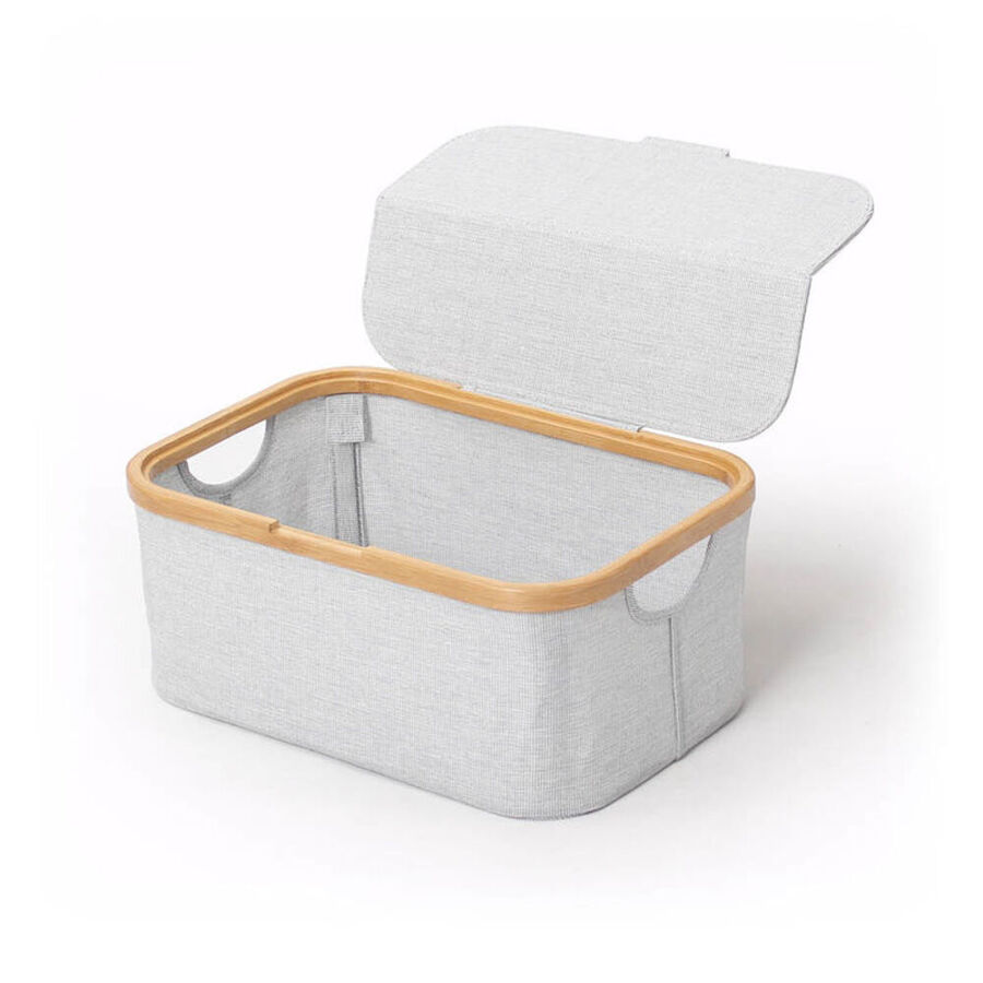 MDesign Stoff Aufbewahrungskiste Mit Griffen - 32x34,5x32,5cm Taupe