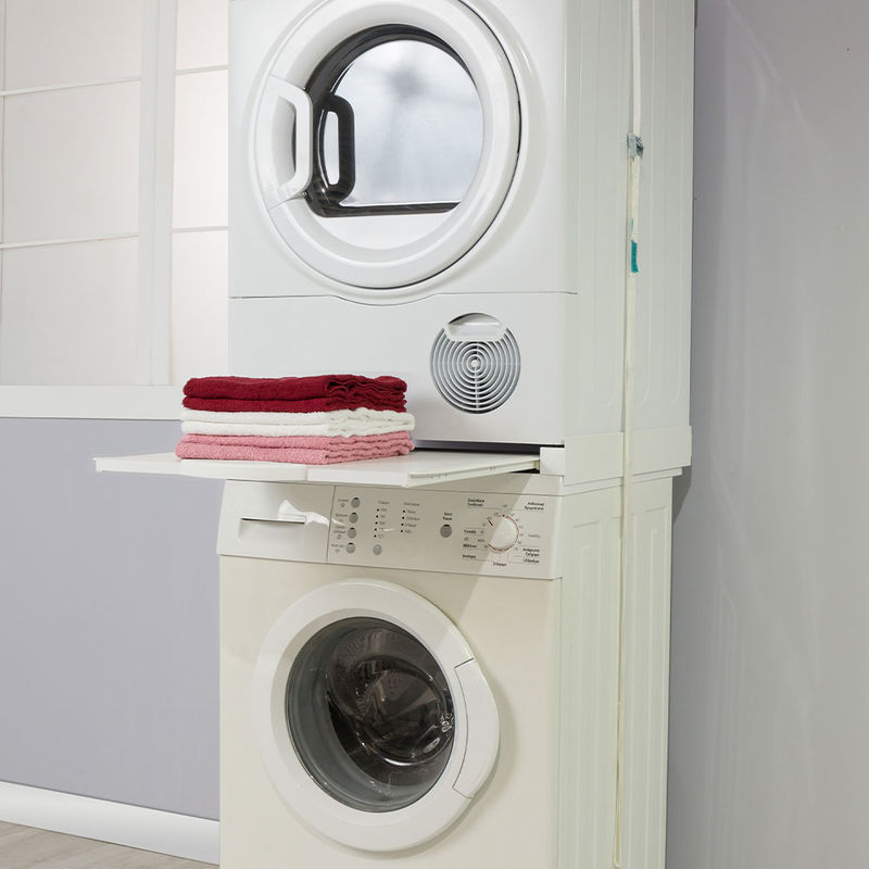 Verbinden Sie Waschmaschine und Trockner mit zusätzlicher Ablagefläche Bild 5
