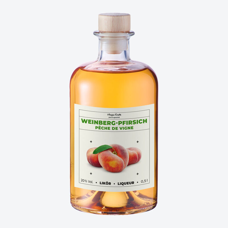 Aromatischer Weinbergpfirsich-Likör aus dem Moseltal,Obstlikör, Pfirsichlikör, aromatisch