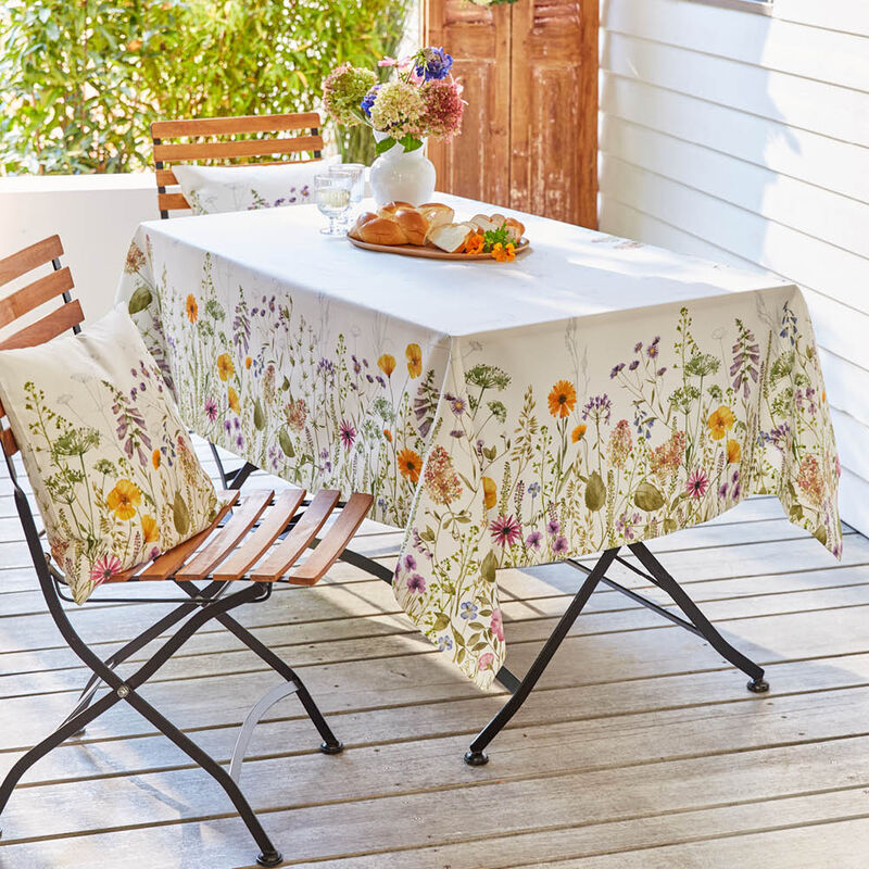 Blumen-Tischdecke heißt den Frühling willkommen, Tischwäsche, Tischtuch
